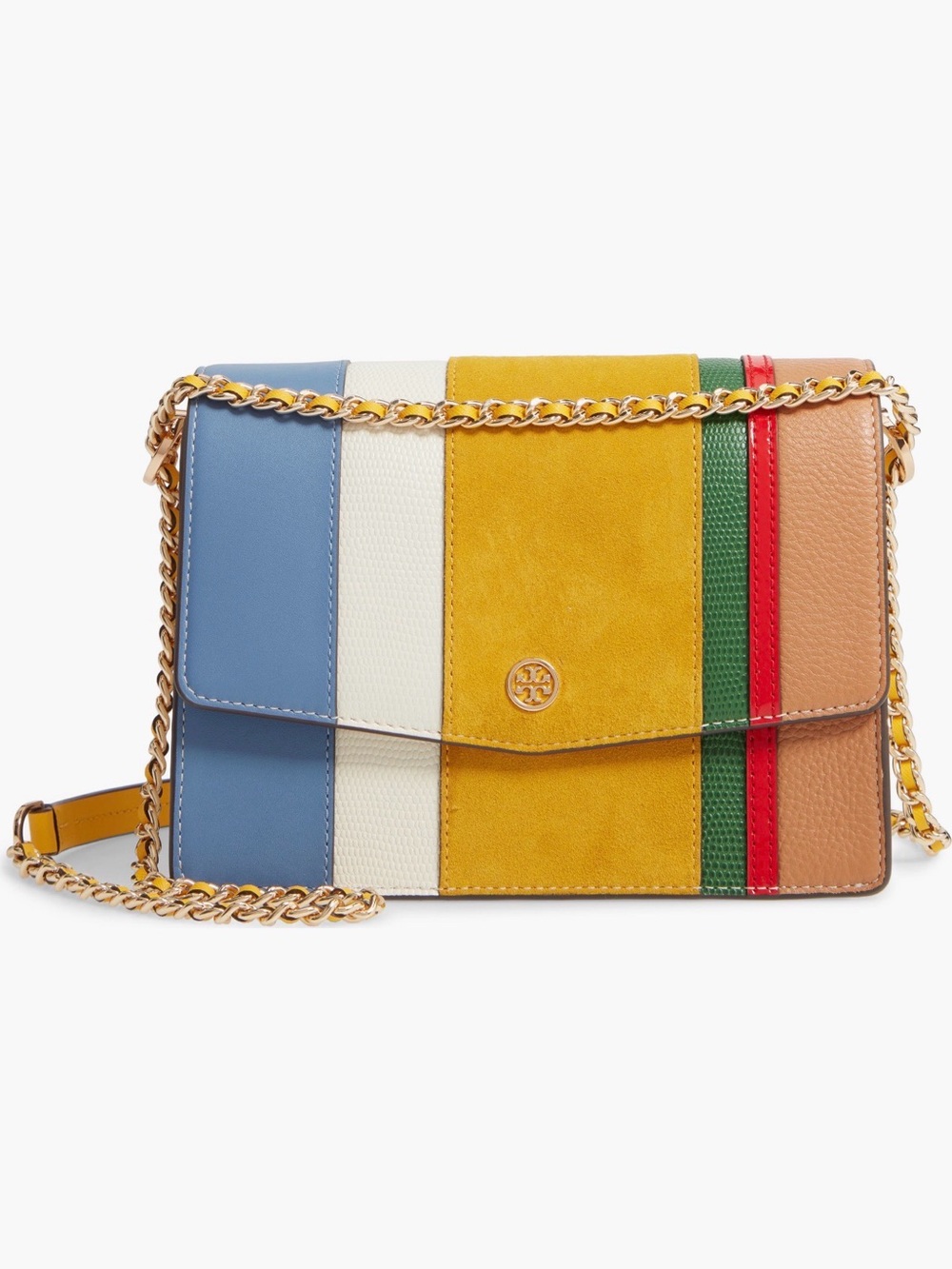 Tory Burch Multicolor Leather Chain Shoulder Bag - Picture 1 of 6